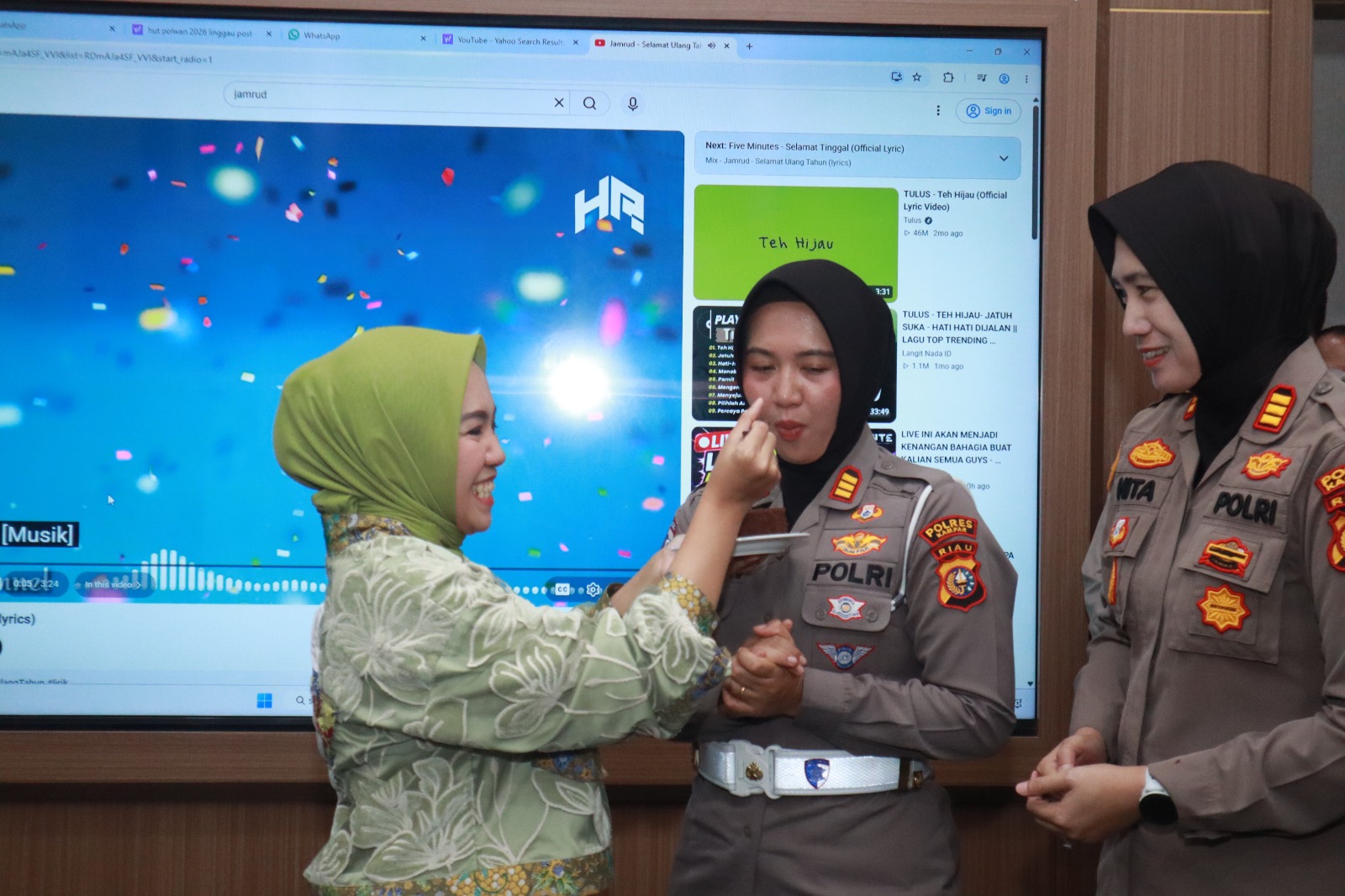 Rangkaikan Kebersamaan & Pengabdian, Polres Kampar Gelar Syukuran Hari Jadi Polwan ke-78